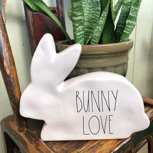 Rae Dunn Bunny Love Plaque